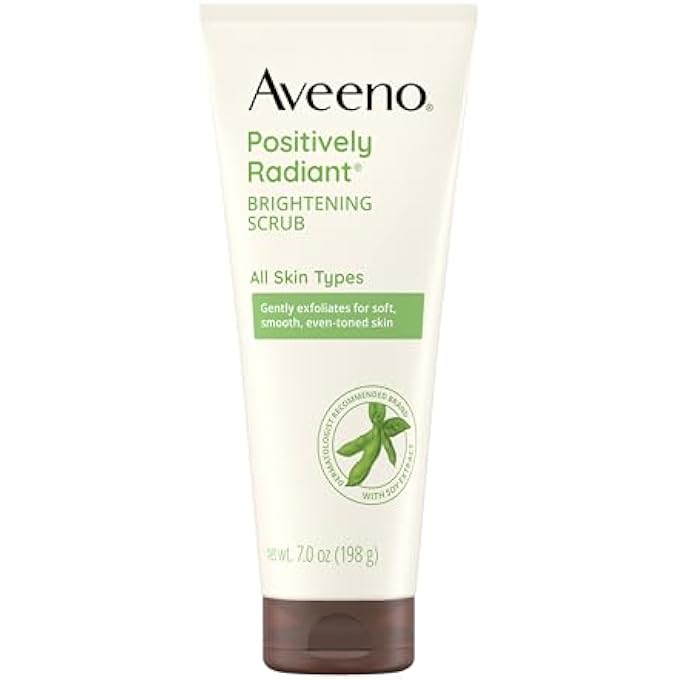 Aveeno POSITIVELY RADIANT BRIGHTENING DAILY SCRUB 7OZ, 7 OUNCE (PACK OF 1) - Image 1